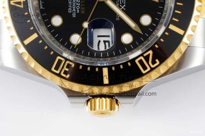 MiroTime 0127 Lightweight Sea-Dweller 126603 APF Best Edition Black Dial on SS YG Bracelet VR 2035